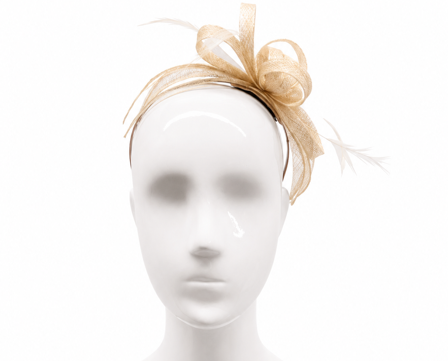 Failsworth Vanilla Sinamay Fascinator headband