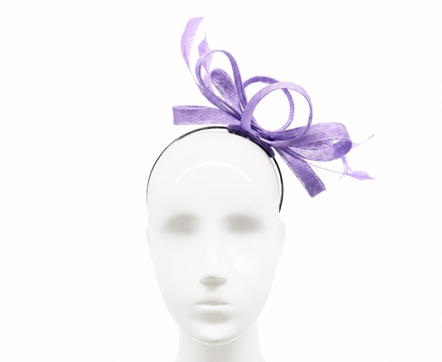 Failsworth Violet Sculpted Sinamay Fascinator headband